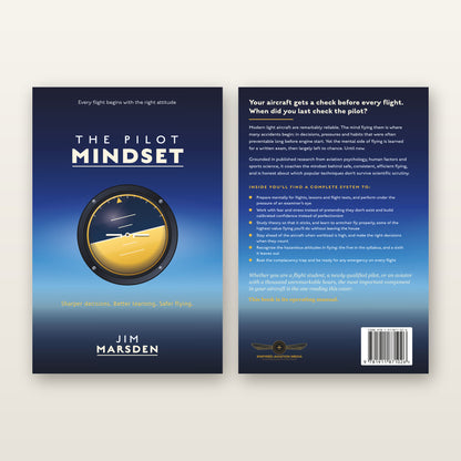 Front and back covers of The Pilot Mindset paperback side by side